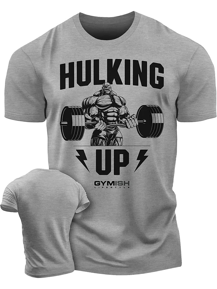 3D-gedrucktes Hammer Tire Workout-T-Shirt, lustiges Fitnessstudio-T-Shirt, hochwertige Baumwolle, kurzärmeliges Herren-T-Shirt für Muskelprotze, harter Kerl