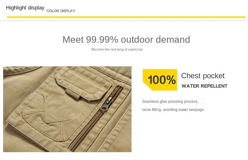 Taktische Jacken Weste Herren Jacken Jersey Westen Denim Ärmellose Jacke Sommer Arbeitskleidung Mesh Mann Übergröße Oberbekleidung Bestickt