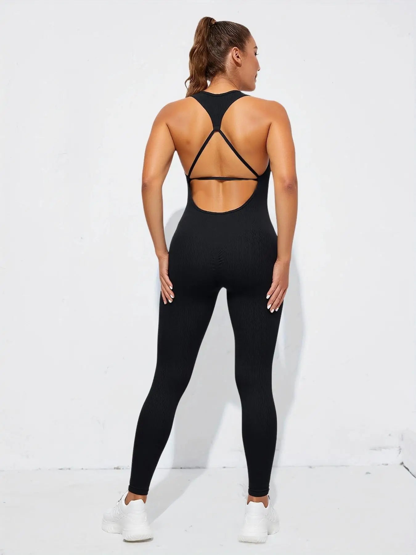 Sexy Jumpsuits Women Summer Sleeveless Rompers Bodysuit Backless Casual Bodycon Playsuits Sports Fashion Streetwear Ladies