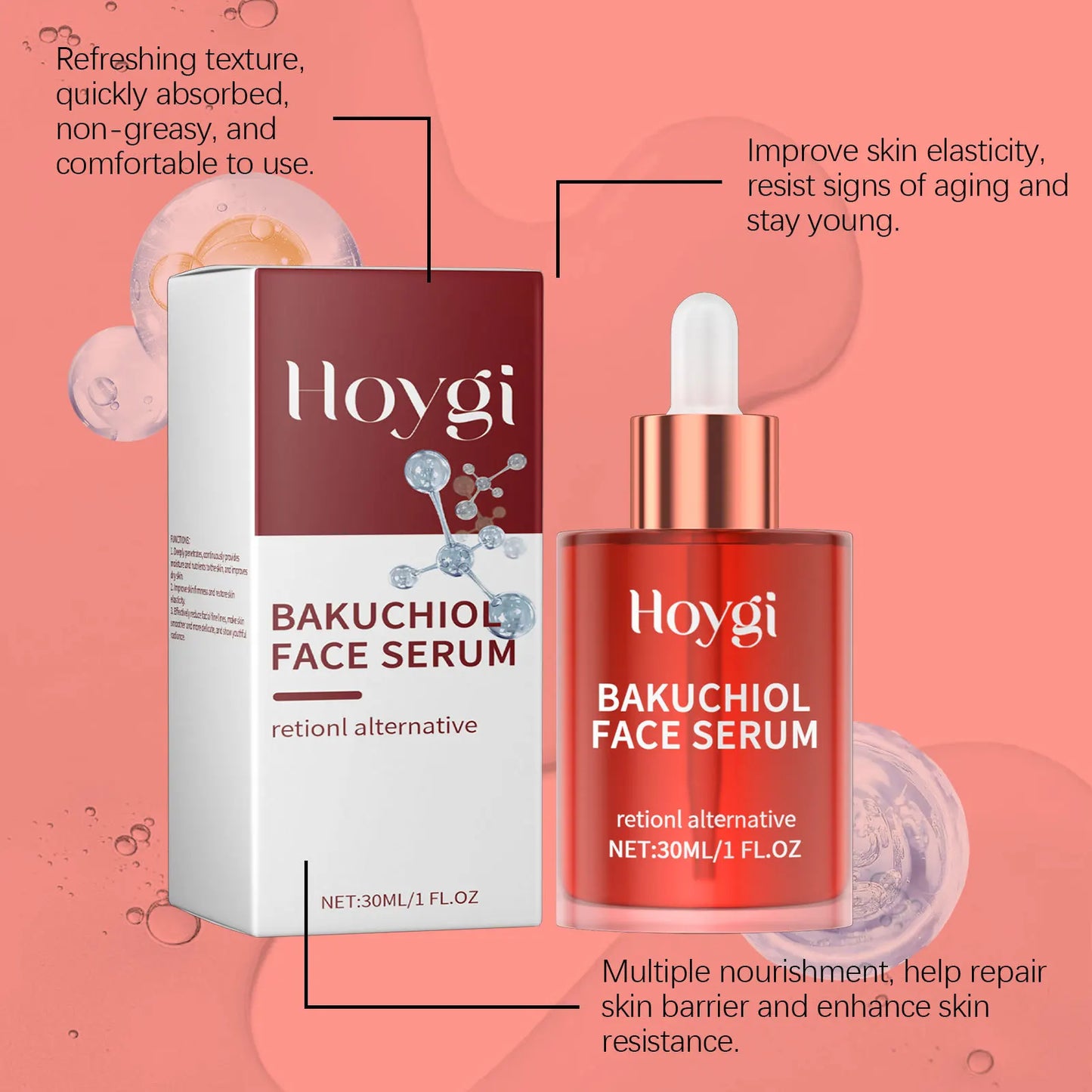 Face Serum Lifting Firming Remove Fine Lines Skin Rejuvenation Brightening Hydrating Retinol Face Essence Care