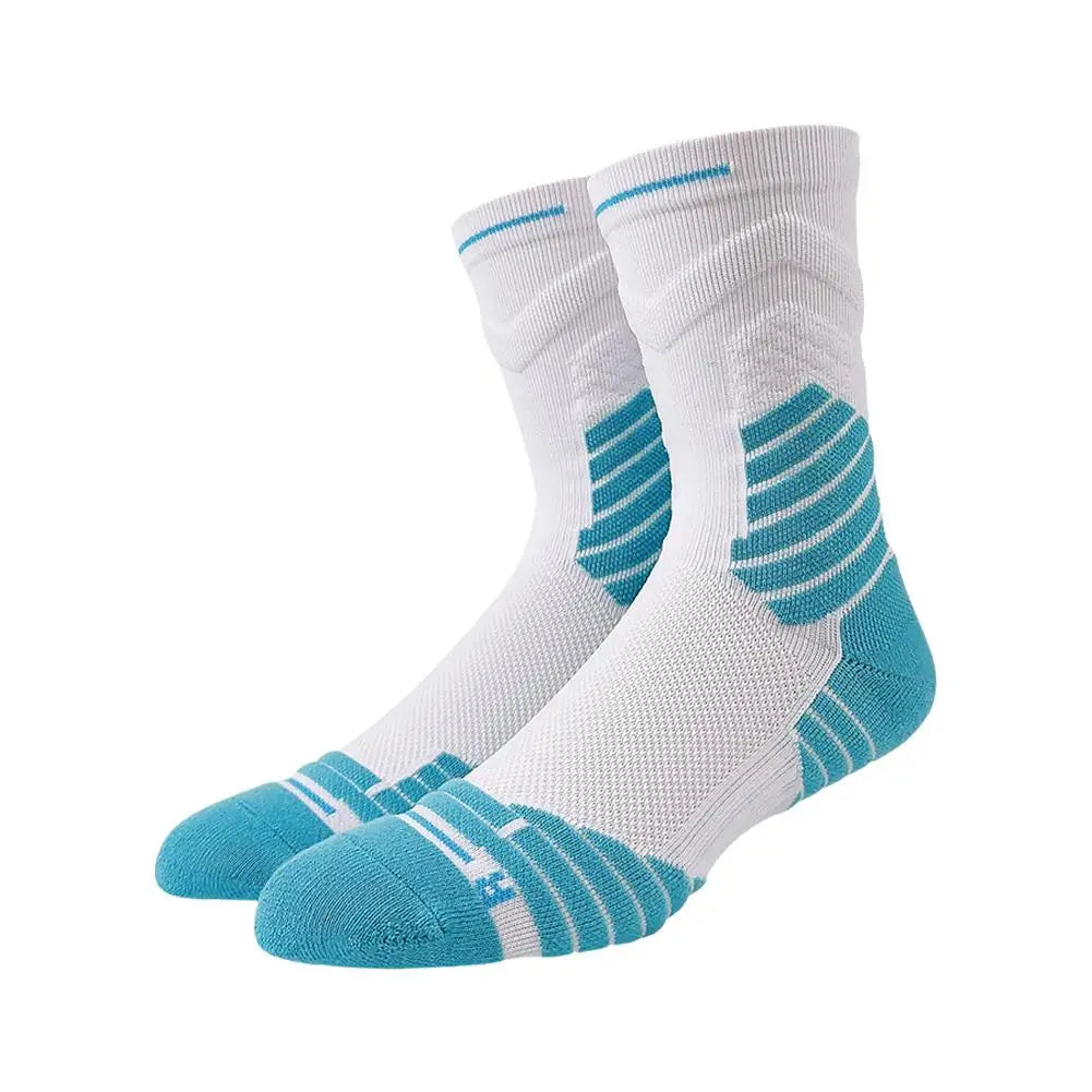 Männer Socken Kompression Strümpfe Atmungsaktiv Basketball Wicking Sport Rohr Elastische Socken Feuchtigkeit Hohe Socken Radfahren A3W3