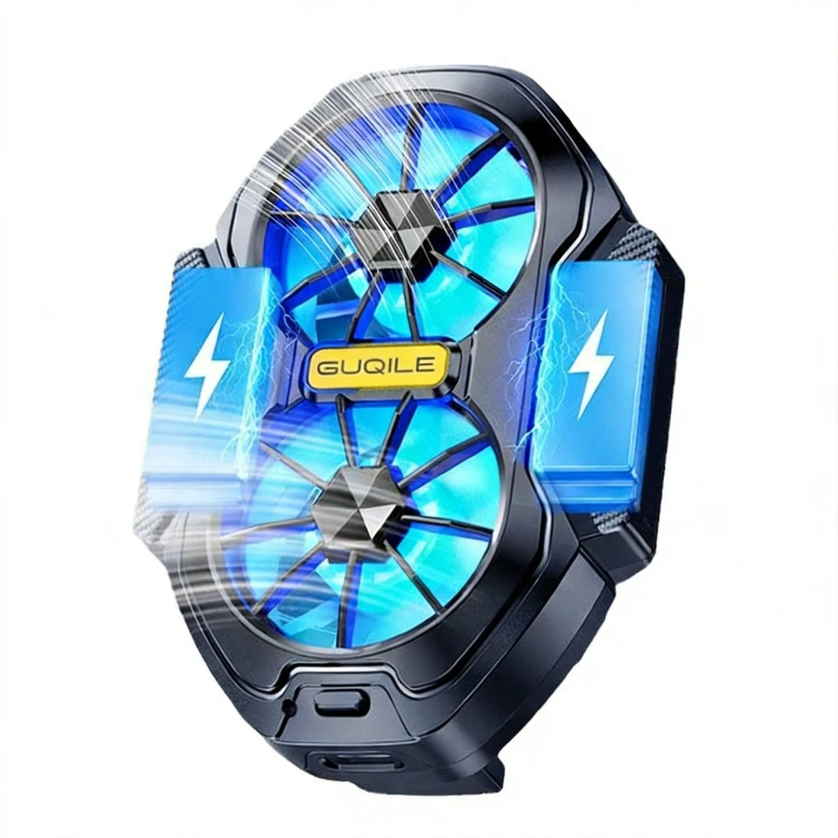 Wireless Phone Back Clip Cooler 600mAh Rechargeable Battery Dual Silent Cooling Fan Portable Gaming Radiator Universal