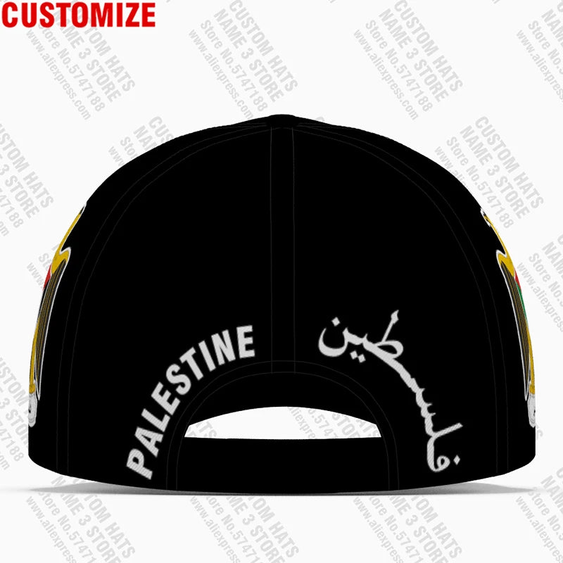Palästina Baseball Caps Kostenloser Custom Name Nummer Team Logo Palästina Hüte Ple Land Reise Tate Palästina Nation Flagge Kopfbedeckungen