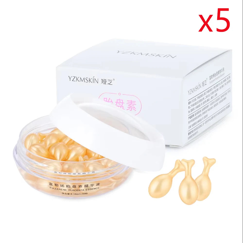 30Pcs Hyaluronic Acid Capsules Serum Hydrating Repair Moisturizing Essence Liquid Facial Deeply Nourishes Firming Skin Care