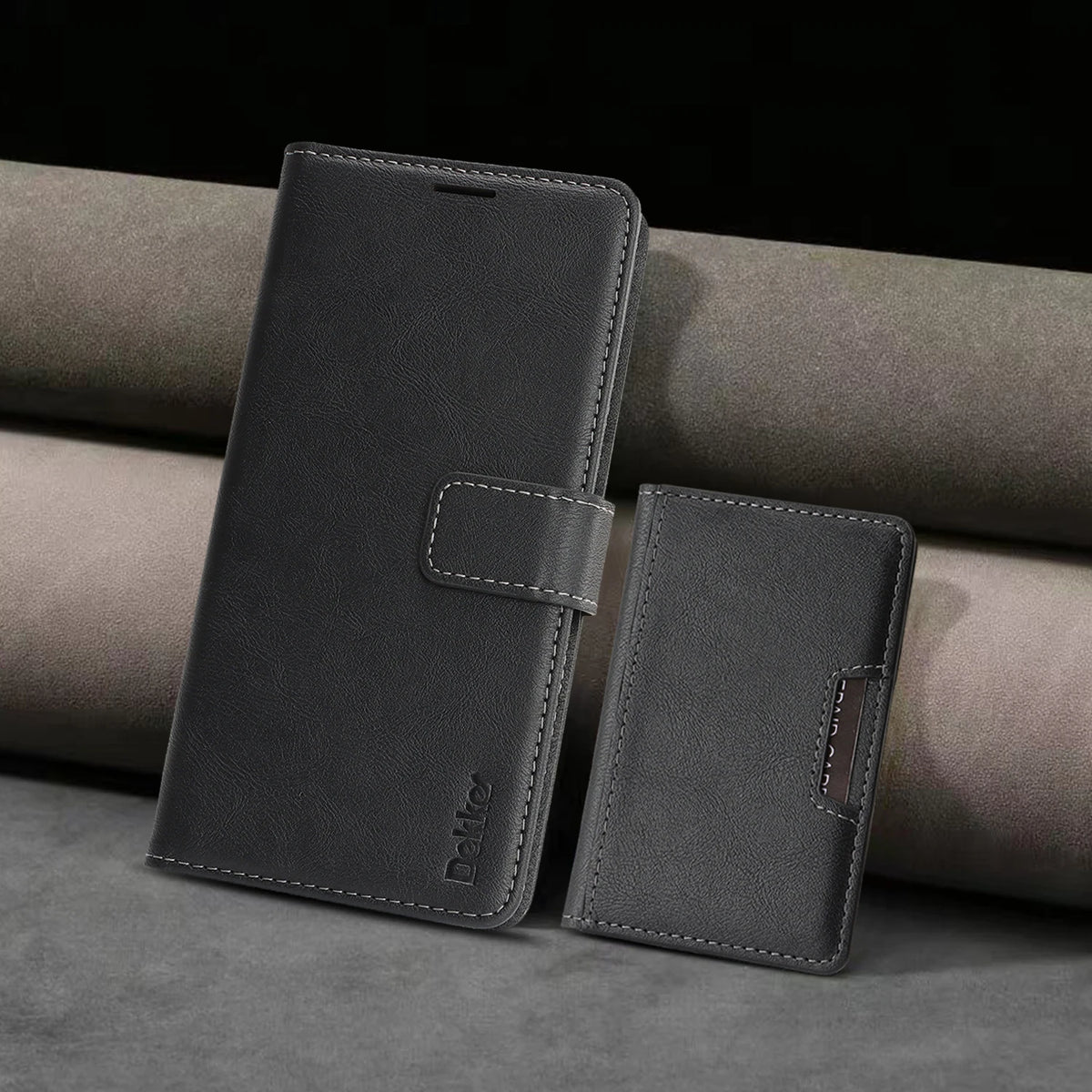 3-in-1 Luxury Leather Wallet Detachable Flip Cover For iPhone 16 15 14 13 12 17 18 Pro Max Plus For Magsafe Credit Card Wallet