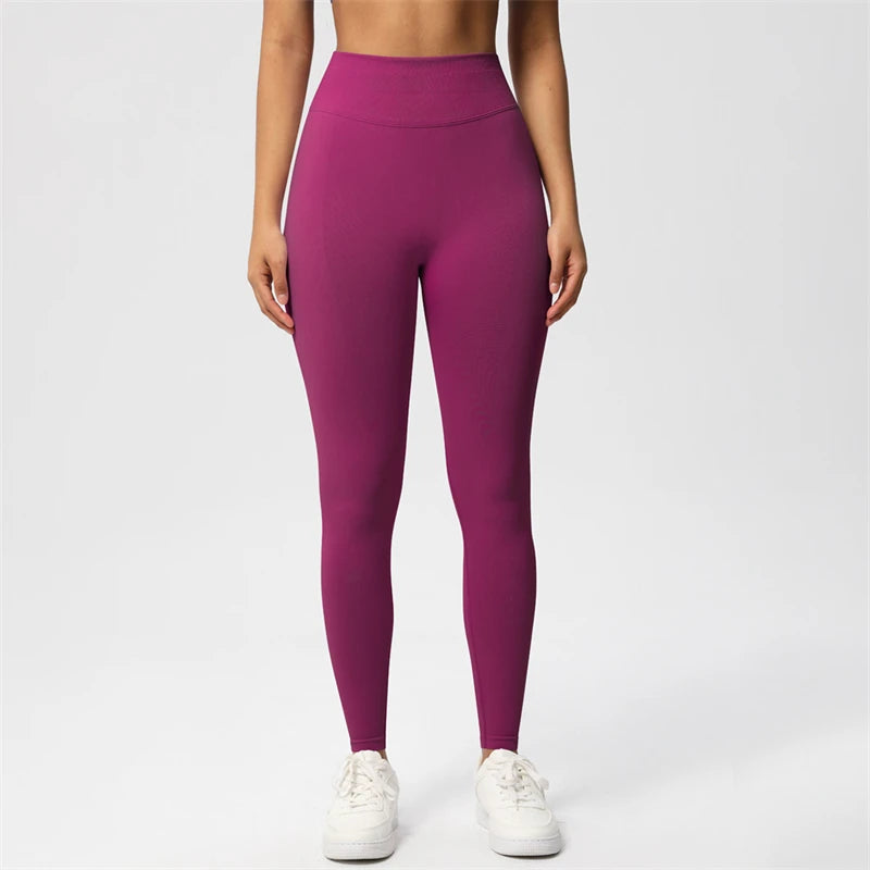 Bum Shaping Leggings Women Seamless Sports Yoga Pants Low Ribbed Band Gym clothes Fitness Workout Scrunch Butt Tight