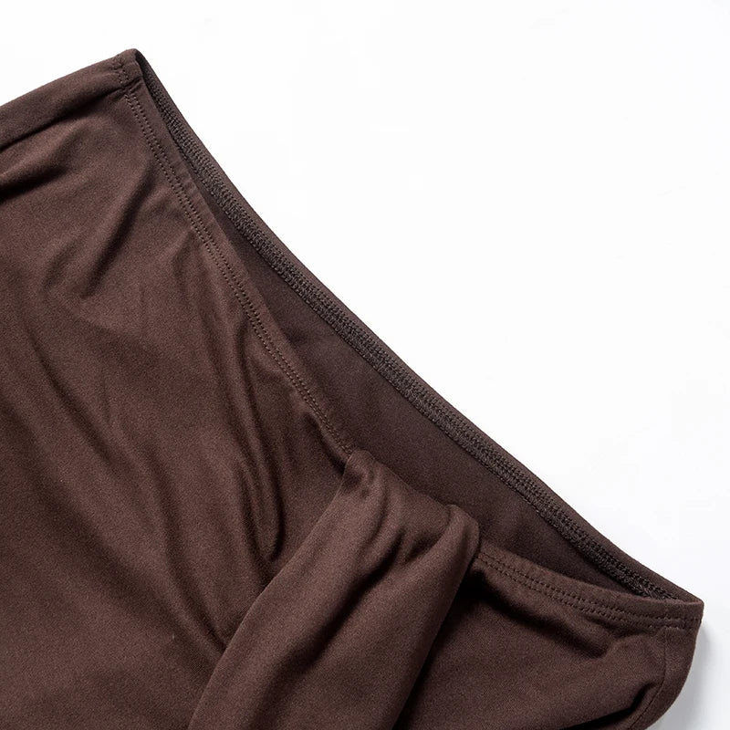 CUTENOVA Einfarbig Plissee Rückenfrei Sexy Zweiteiler Set 2024 Off Shoulder Mini Shkirt Damen Set Elegante Abendparty 2 Stück