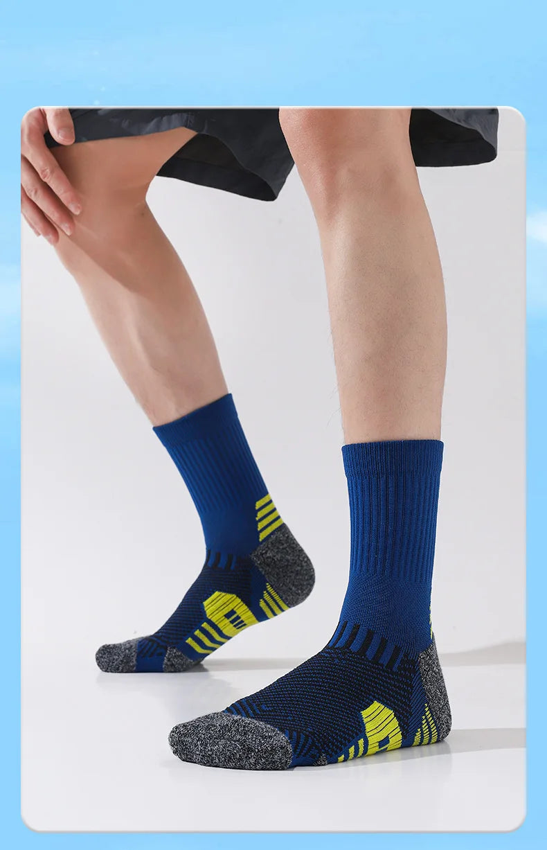 3/5/6Pairs Men's Sport Socks Breathable Outdoor Running Basketball Socks Training Short Tube Socks For Men