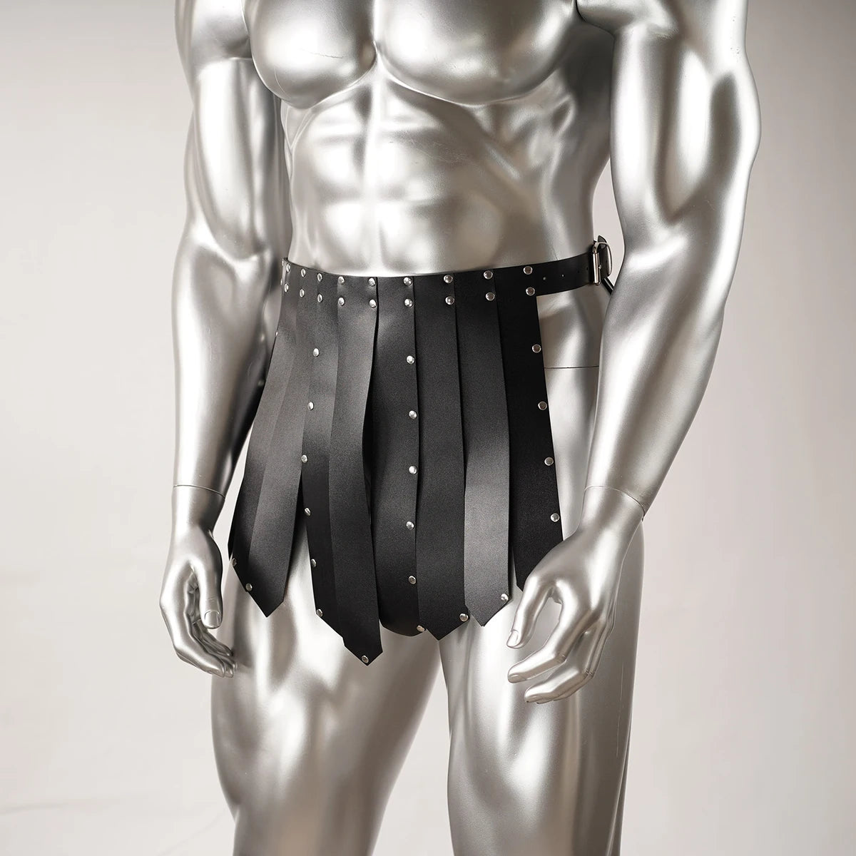 Mens pu leather lingerie harness men Gladiator Skirt and chest men's harness pu leather straps pu leather kilt Harnesses for men
