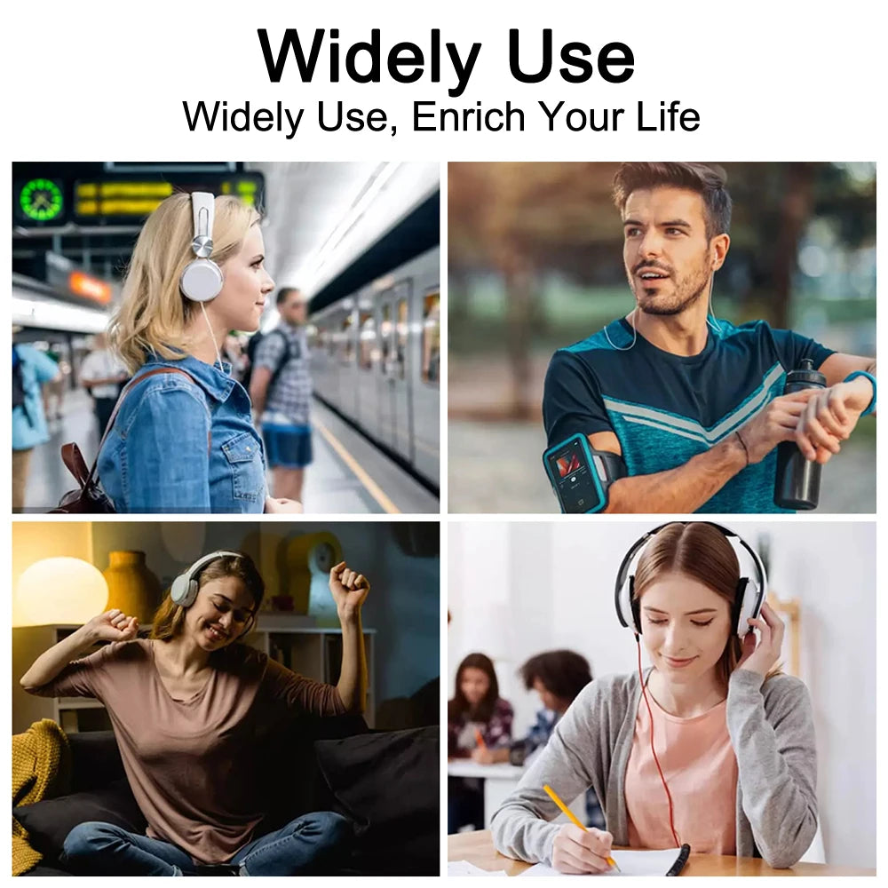 2026 New Bluetooth 5.4 Touch Screen MP3 Player HiFi Lossless Music Play Built-in Speaker 32GB Support Recording E-Book