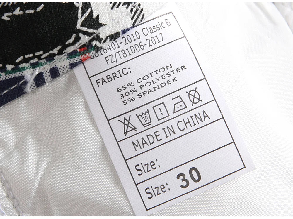 Männer Plaid Digital Print Jeans Mode Patches Patchwork Stretch Denim Hosen Schlank Gerade Hose