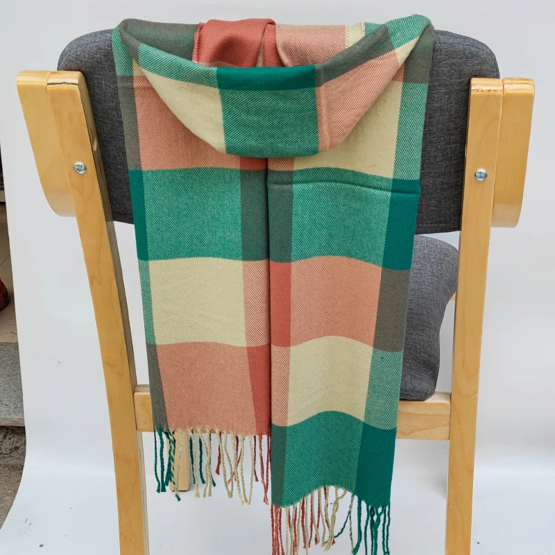 180*35 cm Frauen Warme klassische gitter Schal Mode Lässig beliebte Kaschmir Paar Plaid Winter Männer business Unisex schalldämpfer hijab