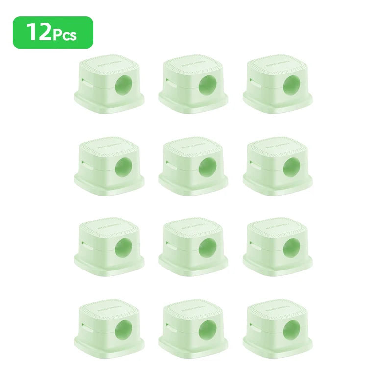 Rocoren Magnetic Cable Sorting Desktop Self Adhesive Cable Clamp Adjustable Cable Management Clamp for Earphone Cable Data Cable