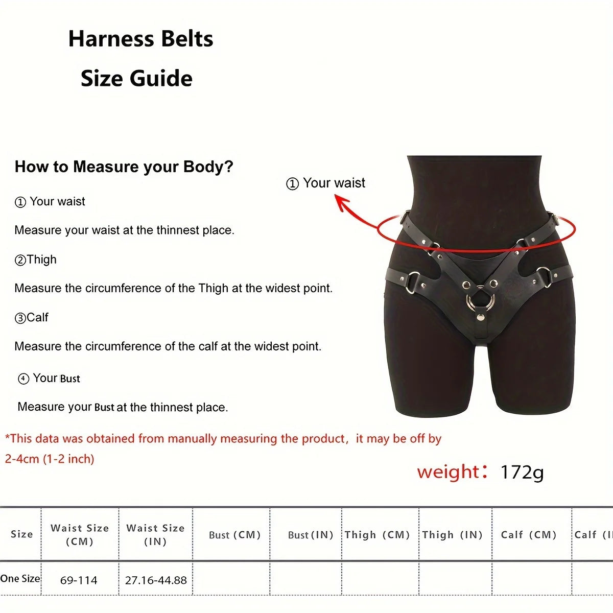 Punk Gothic Black PU Adjustable Thigh Garter Leg Harness For Women Street Decor For Rave Festival Club Cosplay Halloween Party
