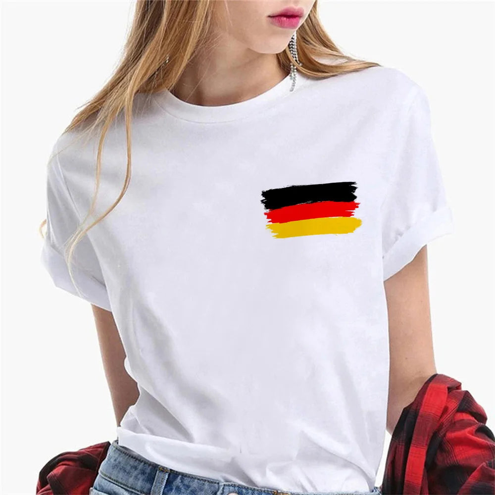 Germany top women comic Tee female Japanese graphic harajuku clothing