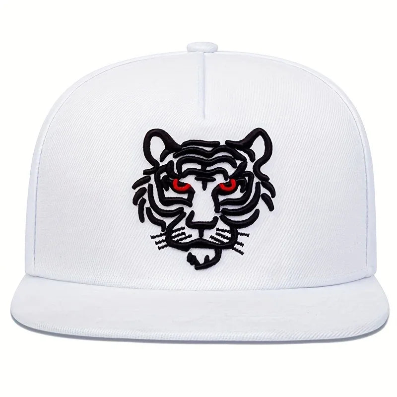 Unisex Tiger Embroidery Hip-hop Hats Spring And Autumn Outdoor Adjustable Sports Casual Baseball Caps Sunscreen Hat