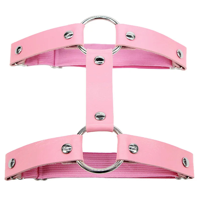 New Women Leather Thigh Strap Elastic Garter Belt Makeup Leg Garter Decoration Harness Sexy Female Garters Punk Goth Leglet Belt