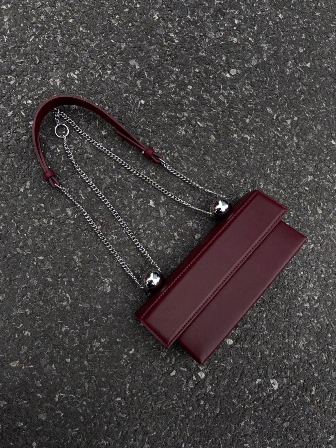 Genuine Leather Burgundy Bridal Wedding Bag 2024 New Popular Chain Crossbody Bags Women Classic Flap Design Small Handbag