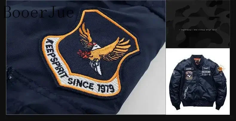High Quality Military Motorcycle Ma-1 Aviator Pilot Coats Male Baseball Bomber Jackets Winter Hip Hop Thick Warm Jackets Men 6XL