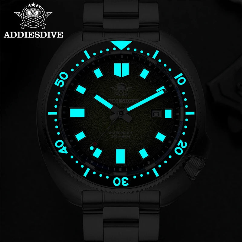 ADDIESDIVE AD2511 Watch For Men Sapphire Glass BGW9 Super Luminous 20Bar Waterproof Relogio Masculino Quartz Watch reloj hombre
