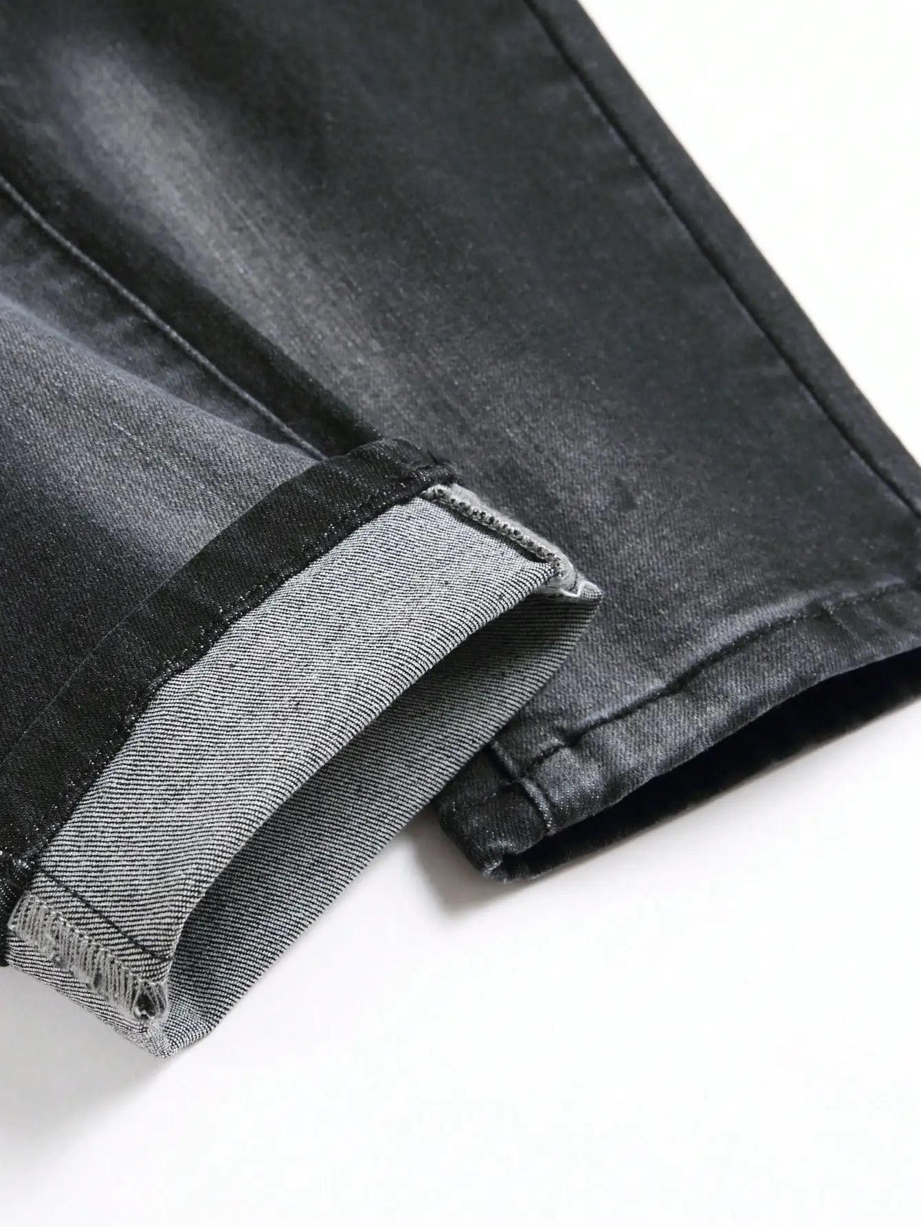 High Stretch Men Skinny Ripped Jeans Paint Splatter Denim Pants Slim Fit Distressed Hole Jeans Male Hip Hop Streetwear Trousers
