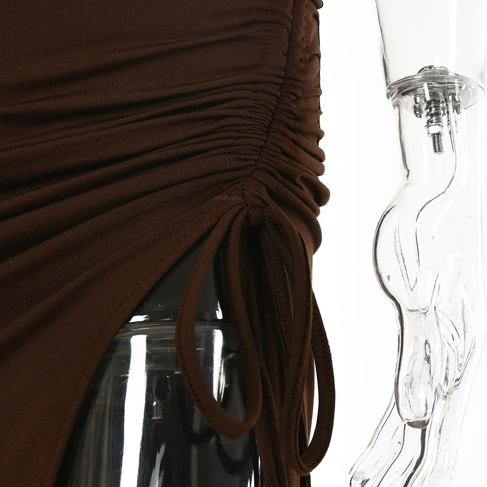 Sleeveless Sexy Female Midi Backless Dresses Slim Night Club Party Women's Dress Bodycon Vestidos Elegantes