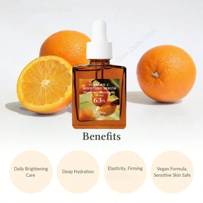 Facial Essence Vitamin Boosting Serum,Soothing Deep Hydration, Brightening Gentle Vitamin C Serum 30ml Korean Skin Care Products