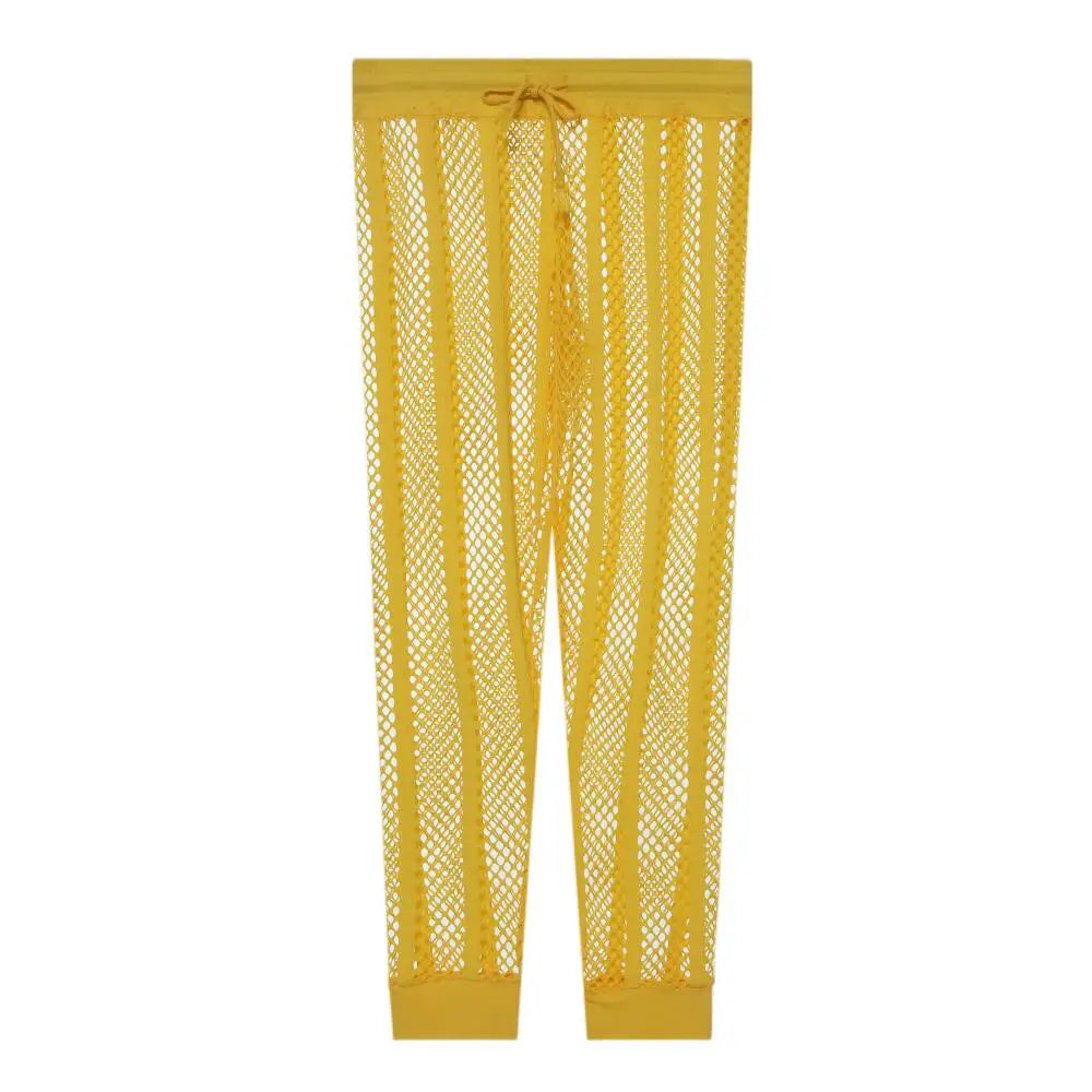 Mens Underwear Sexy Pajamas Trousers Men's Leggings Transparent Large Mesh Men Long Johns