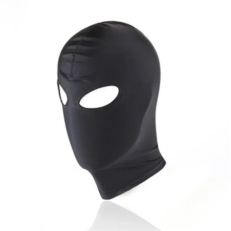 Neuankömmling 1/2/3 Loch Männer Frauen Erwachsene Spandex Sturmhaube Offener Mund Gesicht Auge Kopf Maske Kostüm Slave Spiel Rolle Spielen