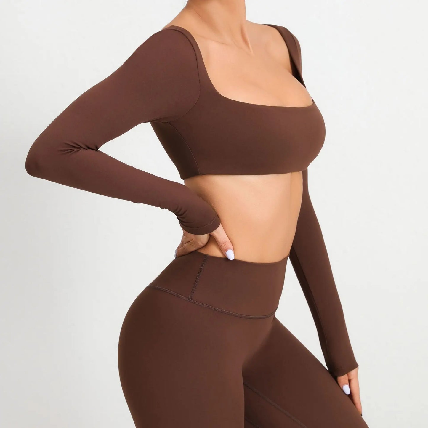 Sexy Fitness Long Sleeve Yoga Clothes Backless Gym Top Women Breathable Sports Crop Yop Shirts Quick Dry Sportswear Women Top