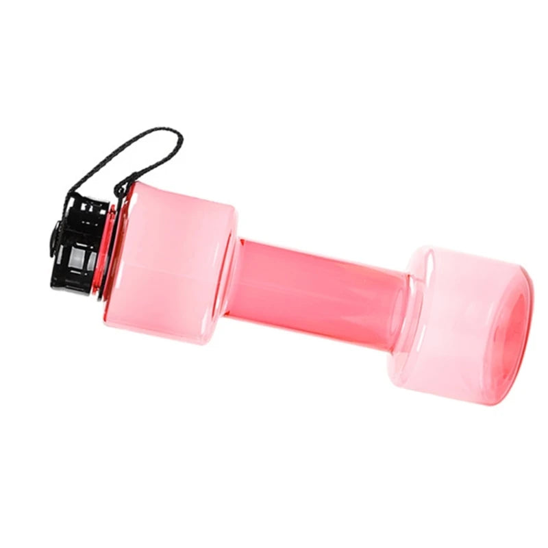 Wasserflasche, 700 ml, hantelförmige Wasserflasche mit auslaufsicherem Deckel, für Übungen, Sport, Fitness, Fitnessstudio, Trainingsbecher, Dropship