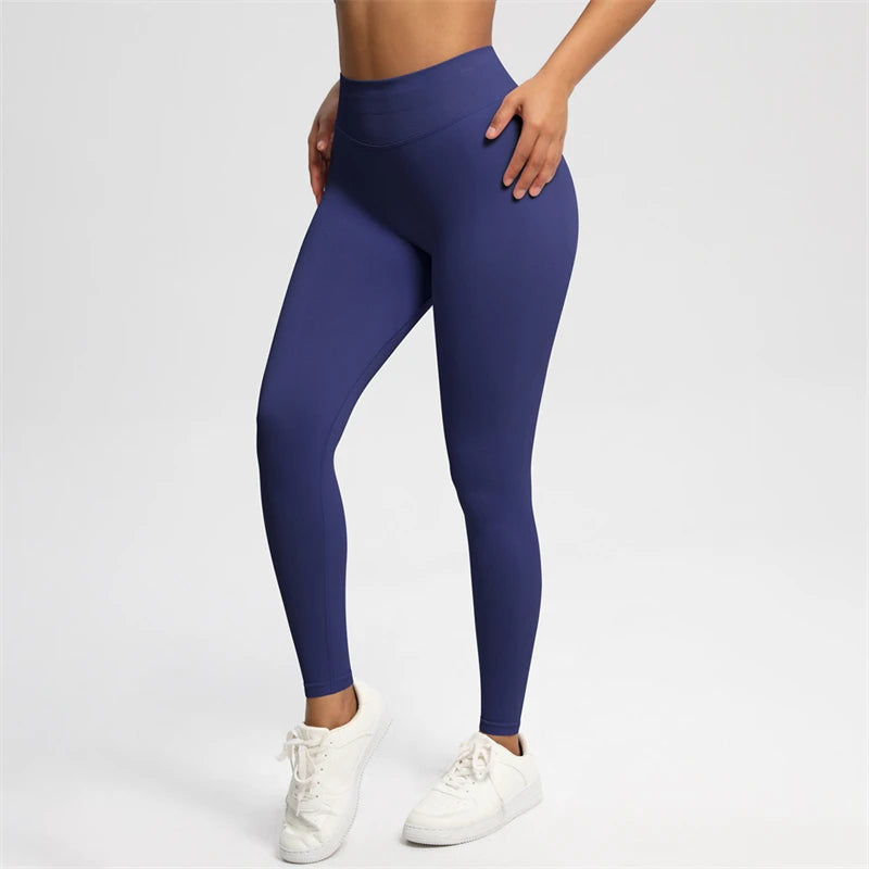 Bum Shaping Leggings Women Seamless Sports Yoga Pants Low Ribbed Band Gym clothes Fitness Workout Scrunch Butt Tight