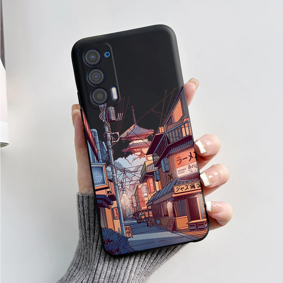 Silicon Case For Motorola Edge (2021) / Edge 5G UW (2021) Fashion Marble Pattern Soft TPU Phone Cases For Edge 2021 XT2141 Funda