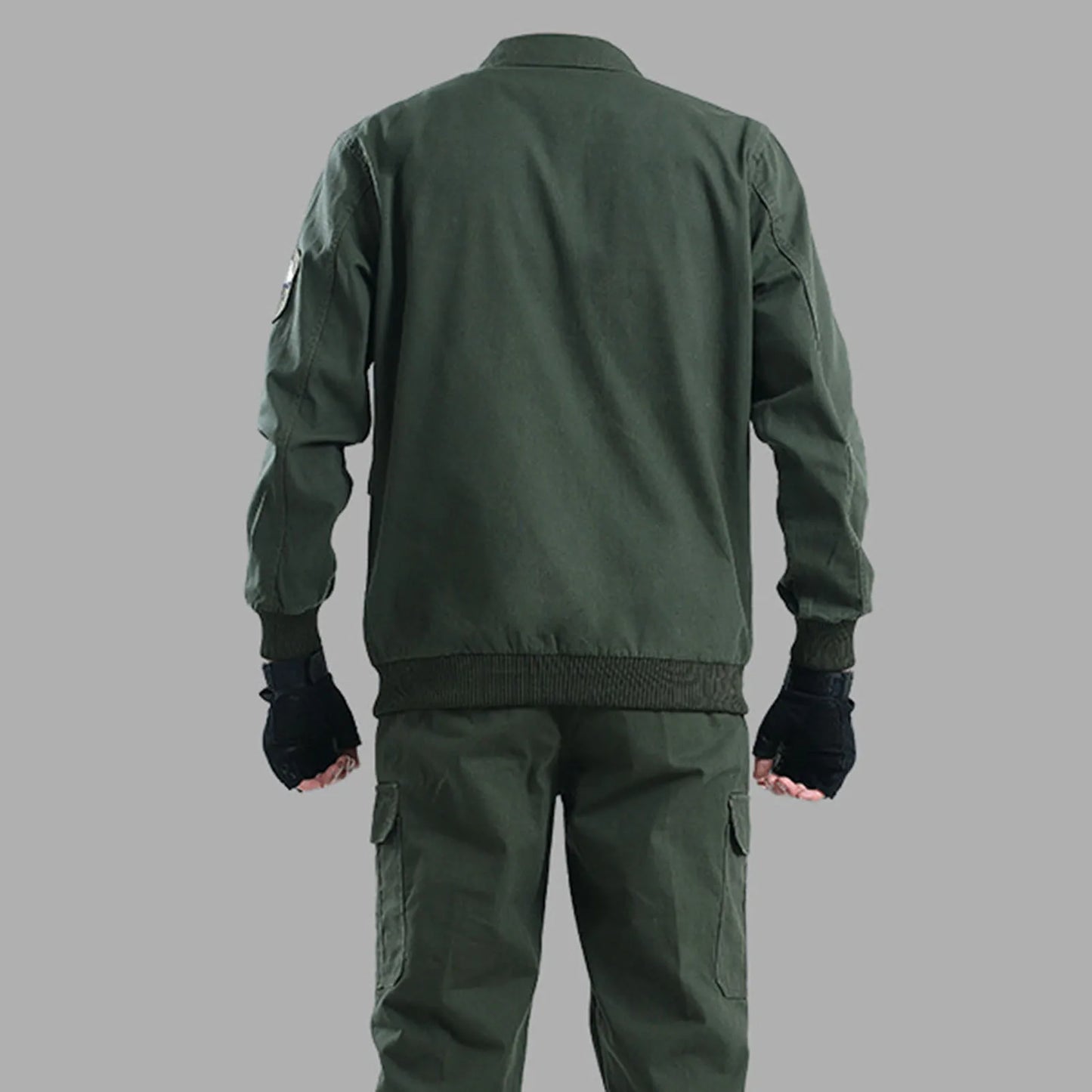 New Spring And Autumn Cotton Work Clothes Outdoor Wear-resistant Welder Thickened Labor Insurance Clothing Auto Maintenance
