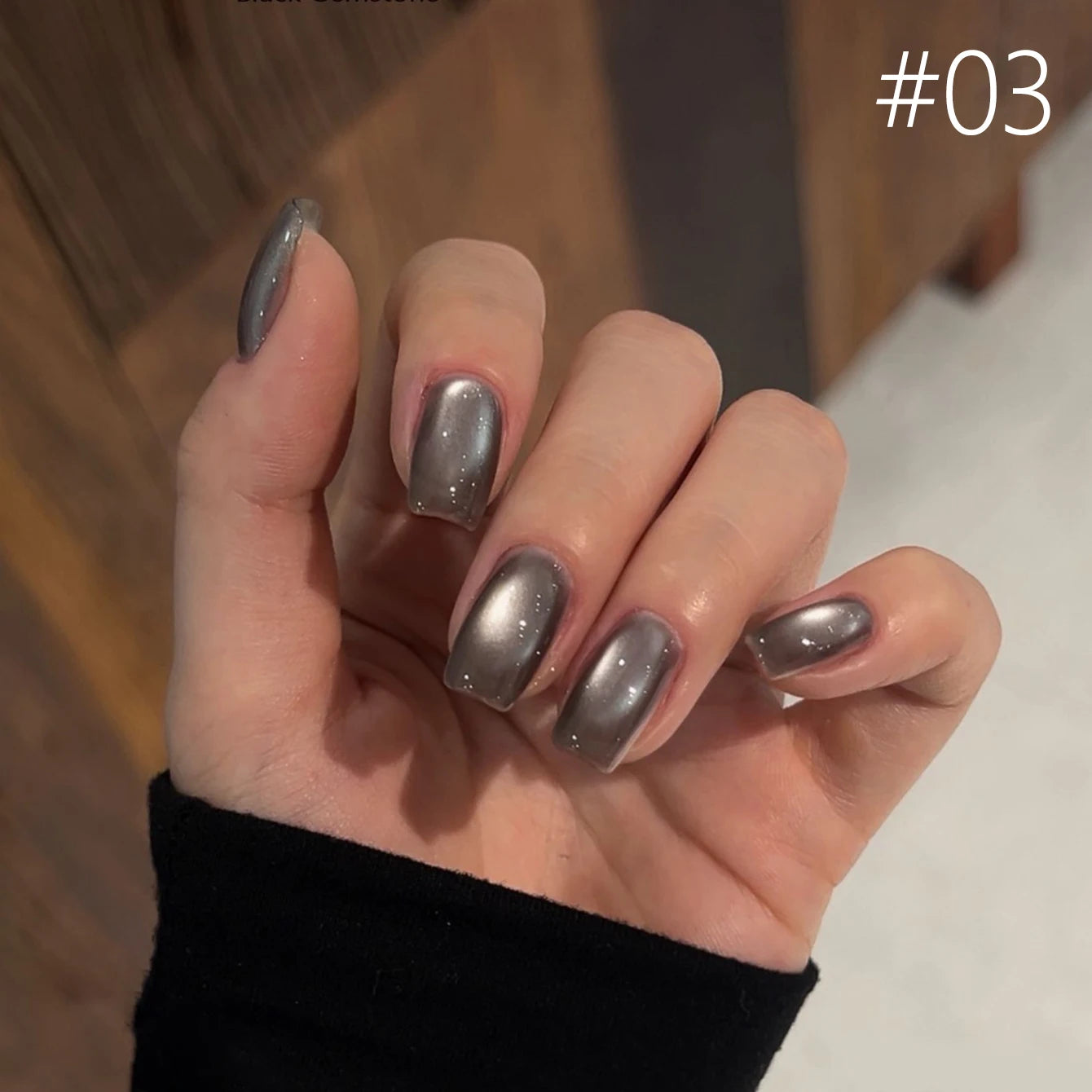 12ML 1-21pcs Autumn Nails Toe Selling Whitening Glass Bead Cat Eye Gel Nail Polish Black Nails Nail Art Grey Cat Eye Nail Glue