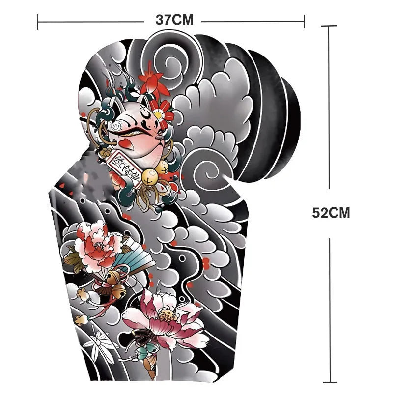 Men Super Large Chest Temporary Tattoo Stickers Full Arm Sleeve Body Art Muscle Adult Tattoo Waterproof Totem Tribal Dragon