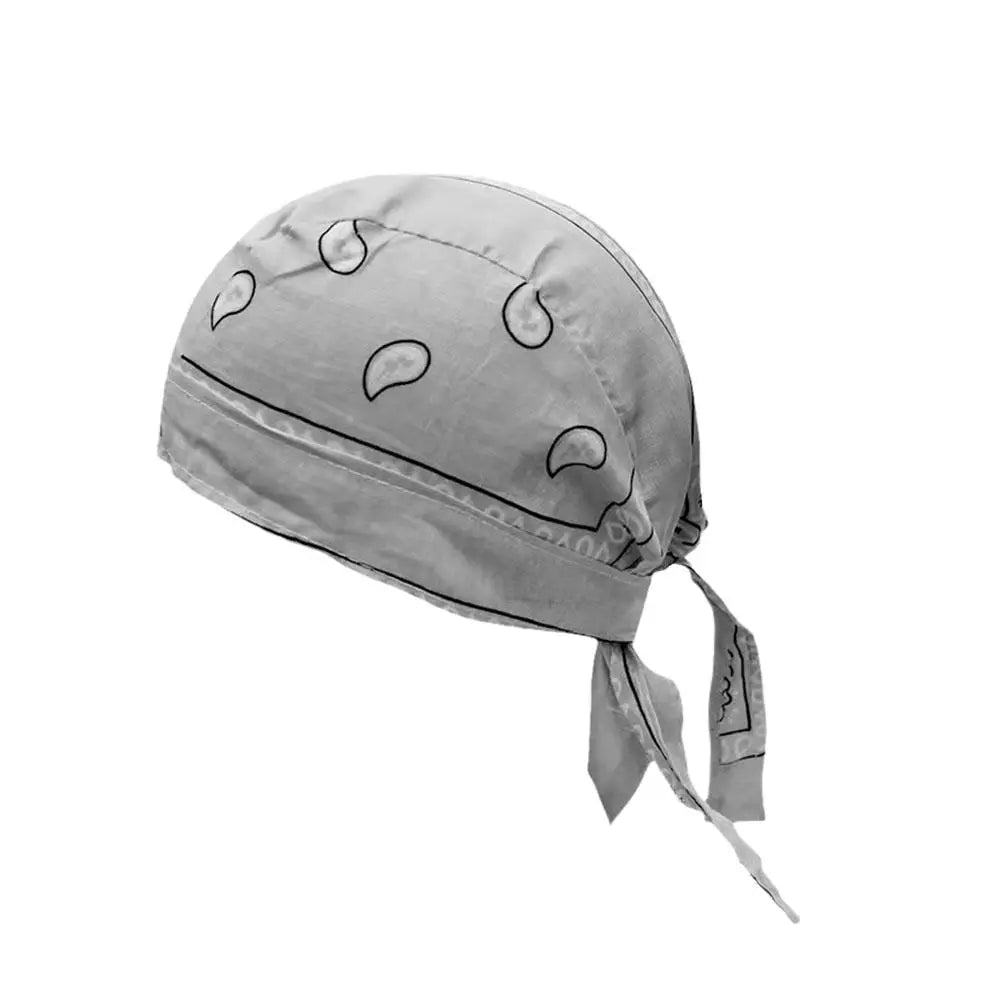 Outdoor-Fahrradmütze, Piratenmütze, bedruckte quadratische Schalmütze aus reiner Baumwolle, Stirnband, Durag-Kappe, Beanie-Wickelmütze, Hip-Hop-Kopftuch