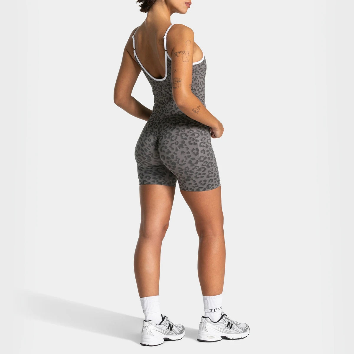 Leopard Print Yoga Set Women: 2 Piece High Waist Shorts & Tank Top, Soft Stretch Quick Dry Gym Fitness Activewear