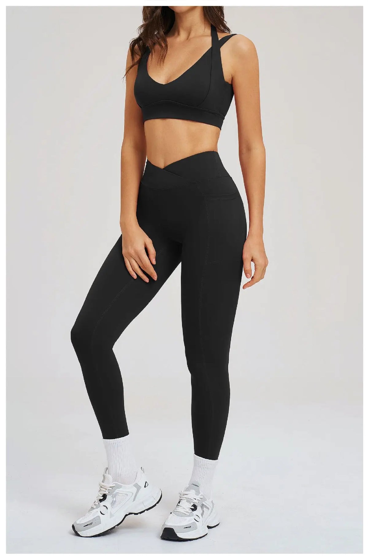 Yoga Clothes 2 Piece Women's Tracksuit Athletic Wear Fitness Suit Gym Outfits Workout Push Up Clothes Sports Bra Leggings Suit