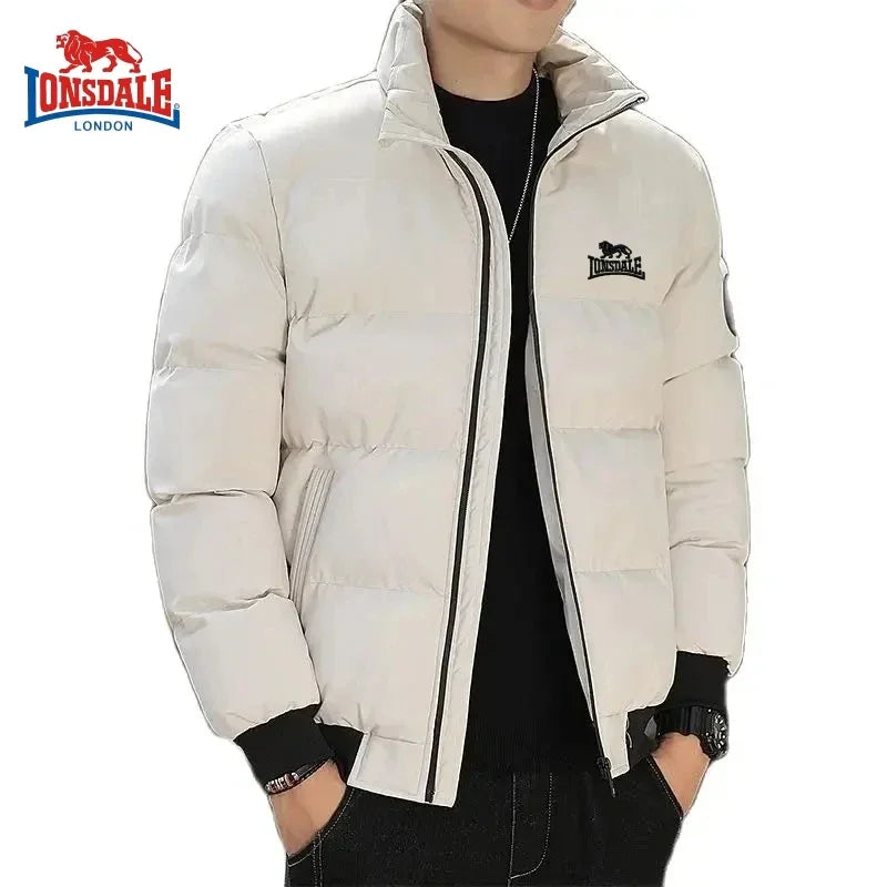 LONSDALE Men's High Quality Cotton Jacket Warm Coat for Autumn and Winter Outdoor Windproof Warm Top Jacket