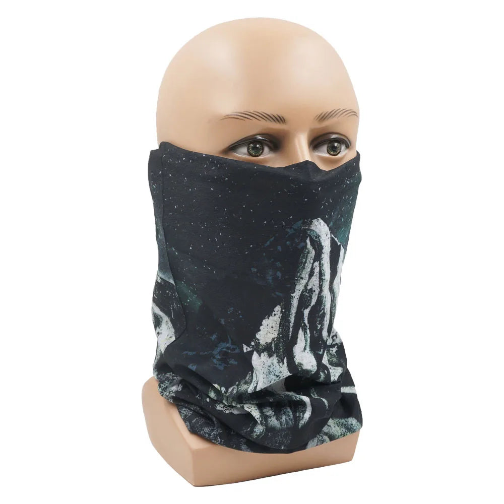 Männer Frauen Wandern Bandanas Nahtlose Schlauch Kopftuch Camping Hals Gamasche Abdeckung Feuer Landschaft Gedruckt Stirnband Snood Gesichtsschutz