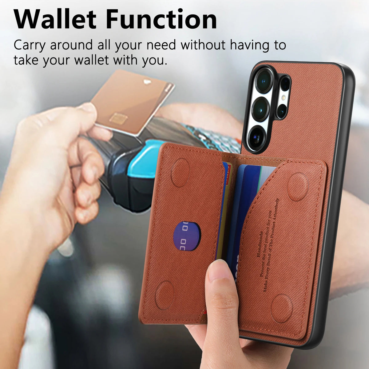Zipper Cards Wallet Leather Phone Case For Samsung Galaxy S26 S24 S23 S22 Ultra Plus S23 S26 S25FE Purse Card Holder Stand Cover