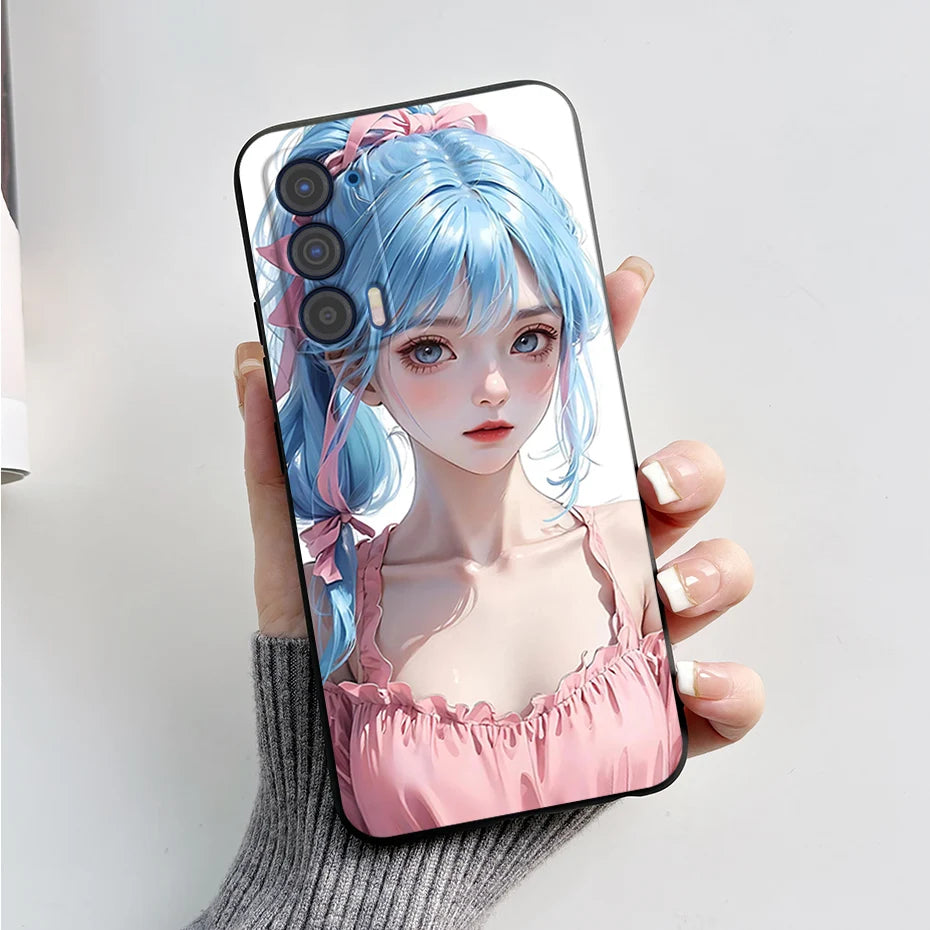 Silicon Case For Motorola Edge (2021) / Edge 5G UW (2021) Fashion Marble Pattern Soft TPU Phone Cases For Edge 2021 XT2141 Funda