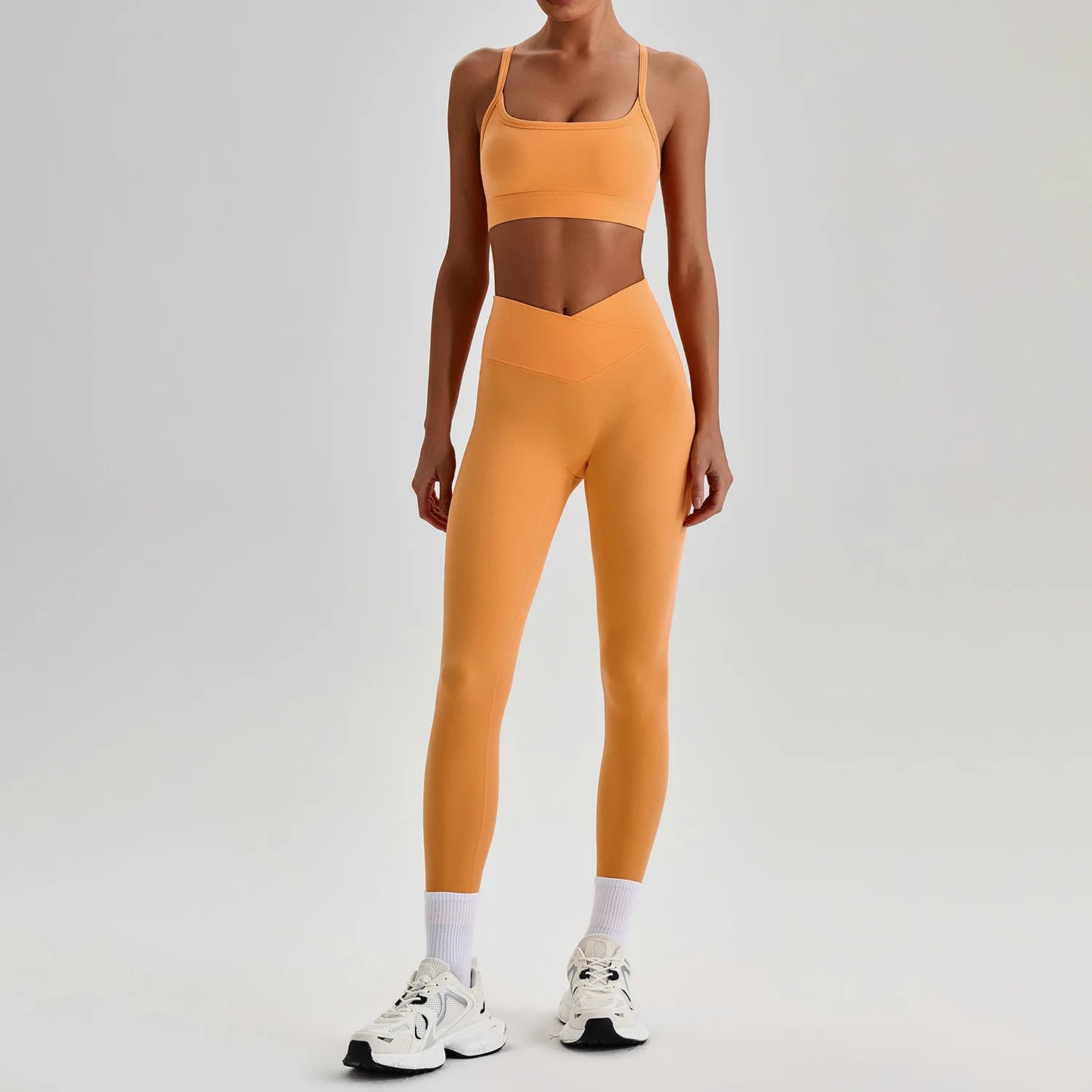 Women's Yoga Sets High Waist Tummy Control Leggings Push Up Sportswear Gym Workout Outfits Sports Fitness Clothes Hot Sale New