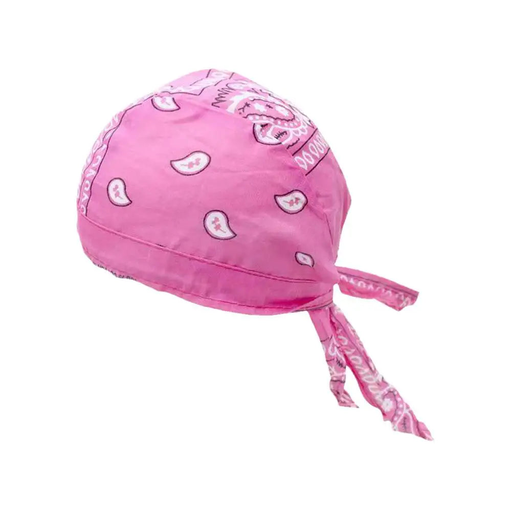 Outdoor-Fahrradmütze, Piratenmütze, bedruckte quadratische Schalmütze aus reiner Baumwolle, Stirnband, Durag-Kappe, Beanie-Wickelmütze, Hip-Hop-Kopftuch