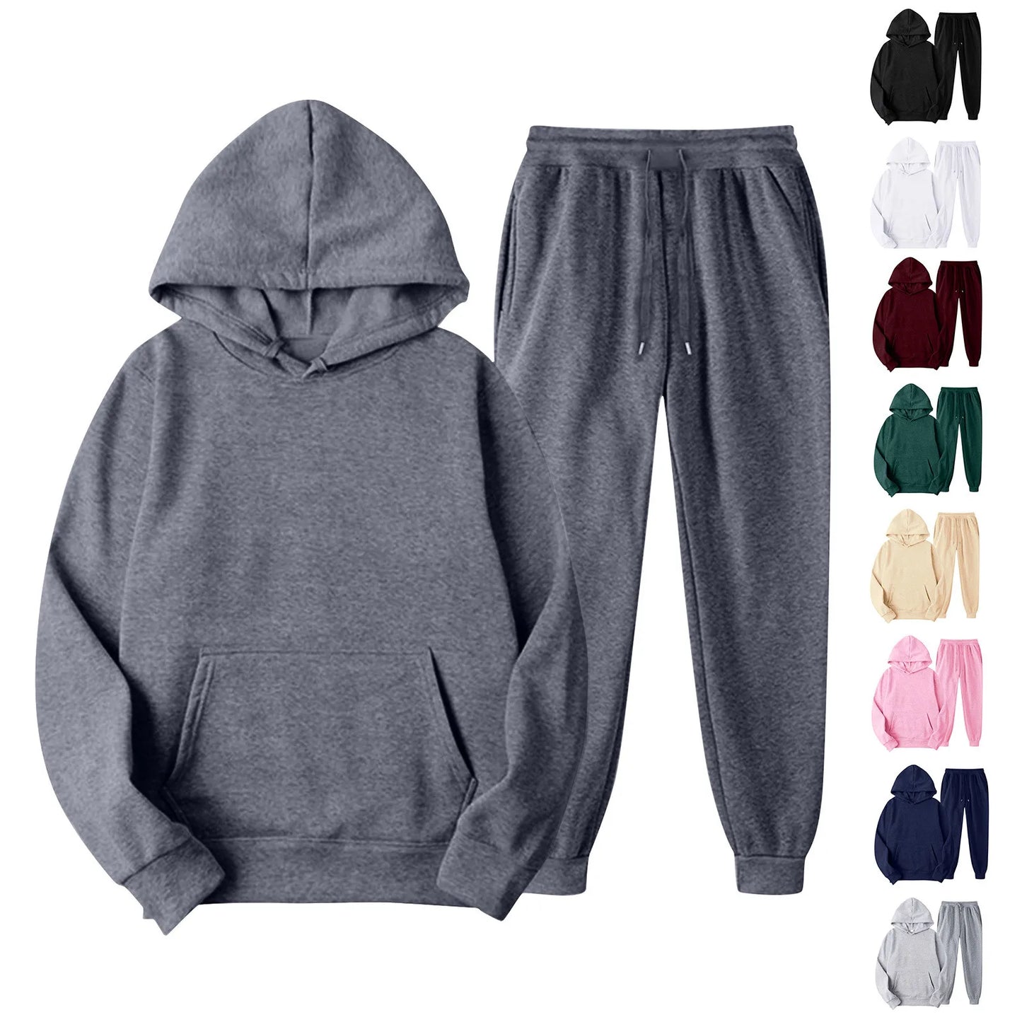 Men's Sports Suits Fashion Tracksuit Women Hoodies + Pants Two Pieces Sets Running Casual Sweatshirts Sweatpants Men's Clothing