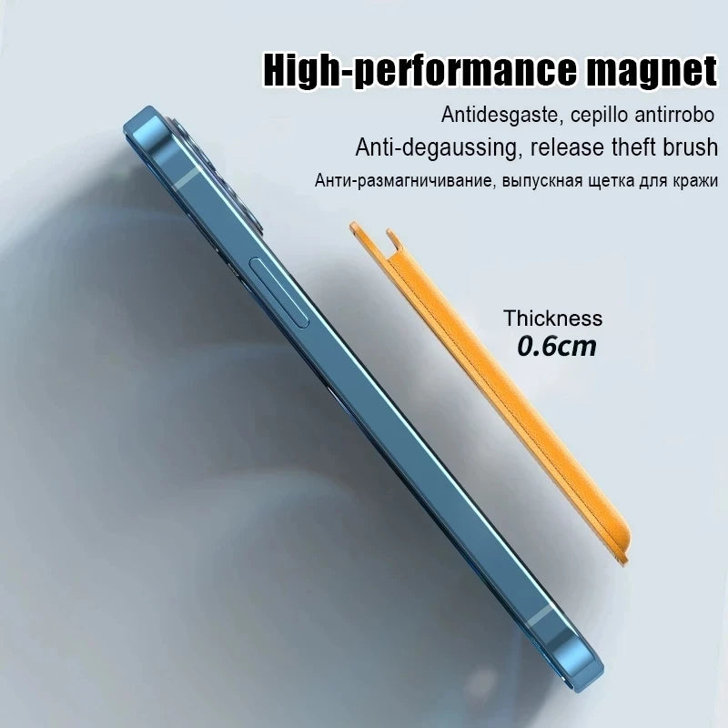 Original PU Leather Strong Magnetic Card Wallet Holder for Google Pixel 11 10A 8 7 Pro XL for Magsafe Slim Credit Card Slot Bag