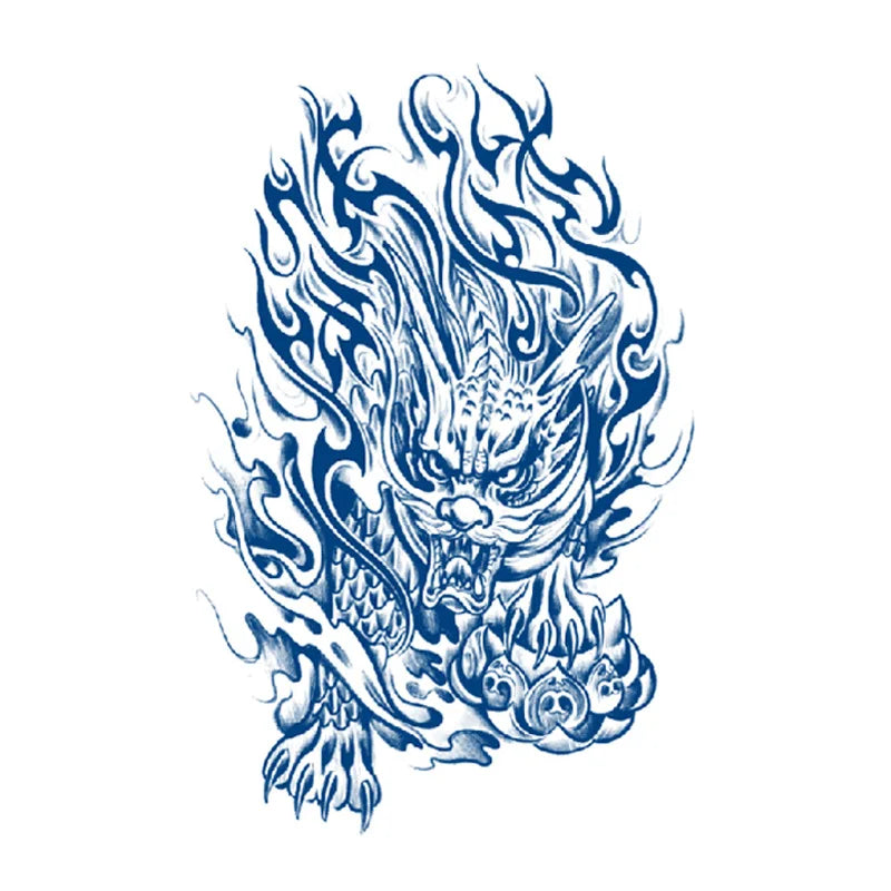 Juice Tattoo Sticker Upgrade Online Red Tattoo Sticker Lasts 7-15 Days Herbal Plant Temporary Tattoos Sticker Size:180 * 110mm