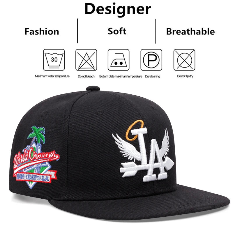 2024 New Fashion LA Wings Baseball Cap For Men Mesh Fishing Snapback Hat Breathable Trucker Hats For Women Caps Adjustable