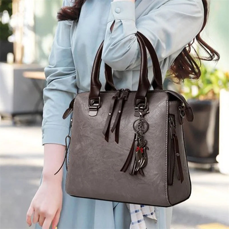 Women Fashion Handbags Large Capacity Work Tote Bag Crossbody Purse Wallet Set for Travel, Beach, College